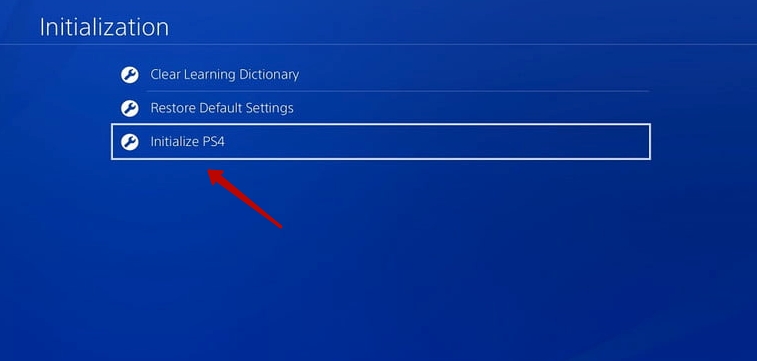 how to reset PS4 without controller